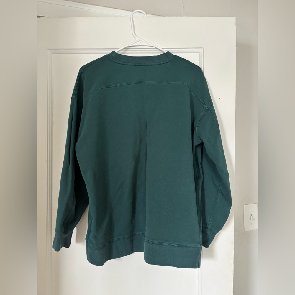 Women’s Lululemon Perfectly Oversized Crew Submarine Color Sweatshirt - Size 8 - Picture 9 of 13